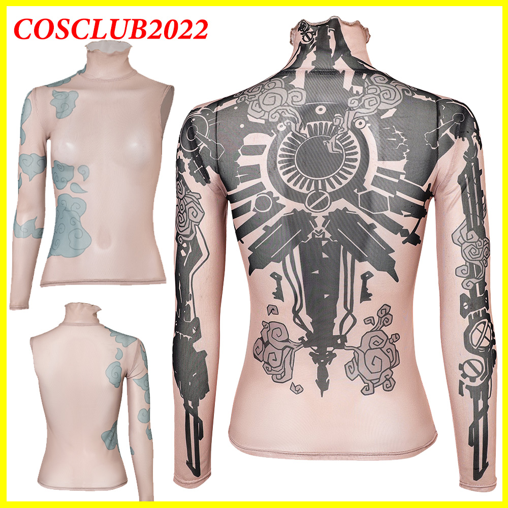 Summer Clothing Cheap - Vrouwen Arcane Jinx Cosplay Shirt Tattoo