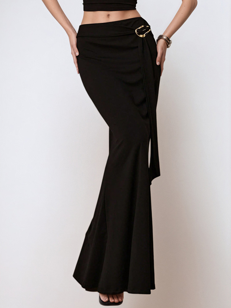 Summer Clothing Wraps - BKLD Elegant Temperament Zwart Gewikkelde Hip