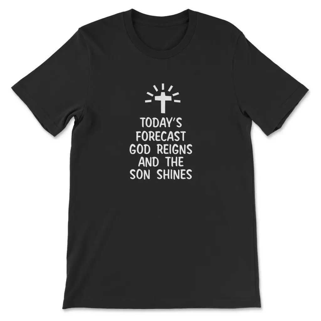 Summer Reign Clothing - Vandaagse voorspelling God regt T-shirt heren