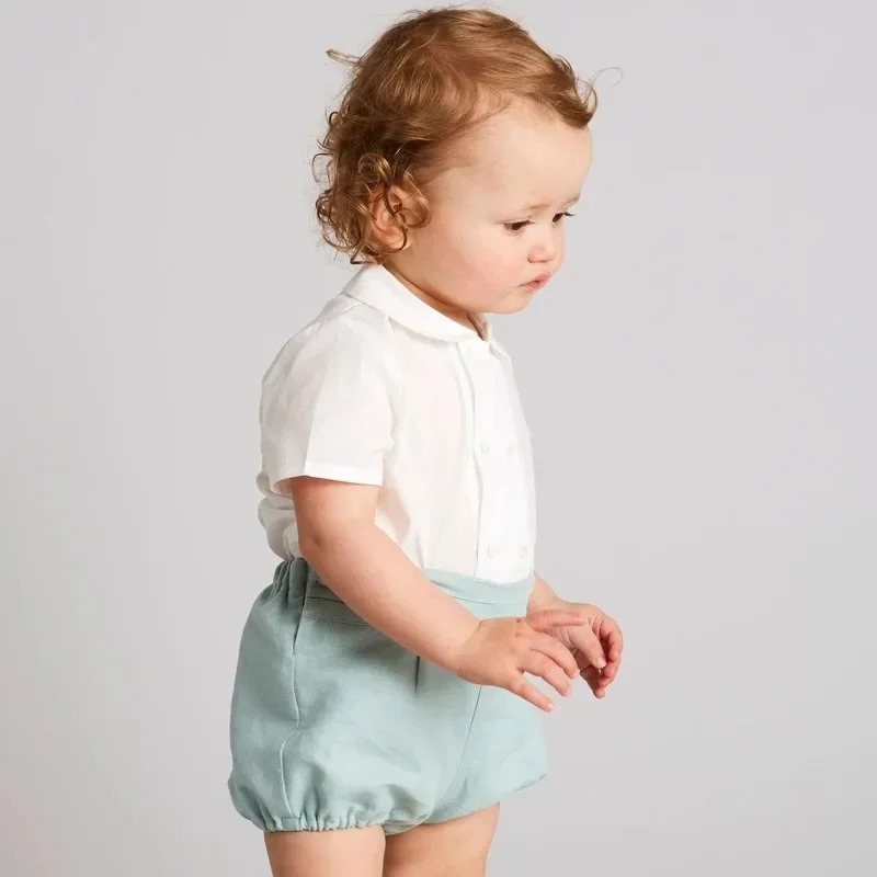 Summer Clothing In Spanish - Zomer nieuwe Spaanse babyjongenskleding pak met
