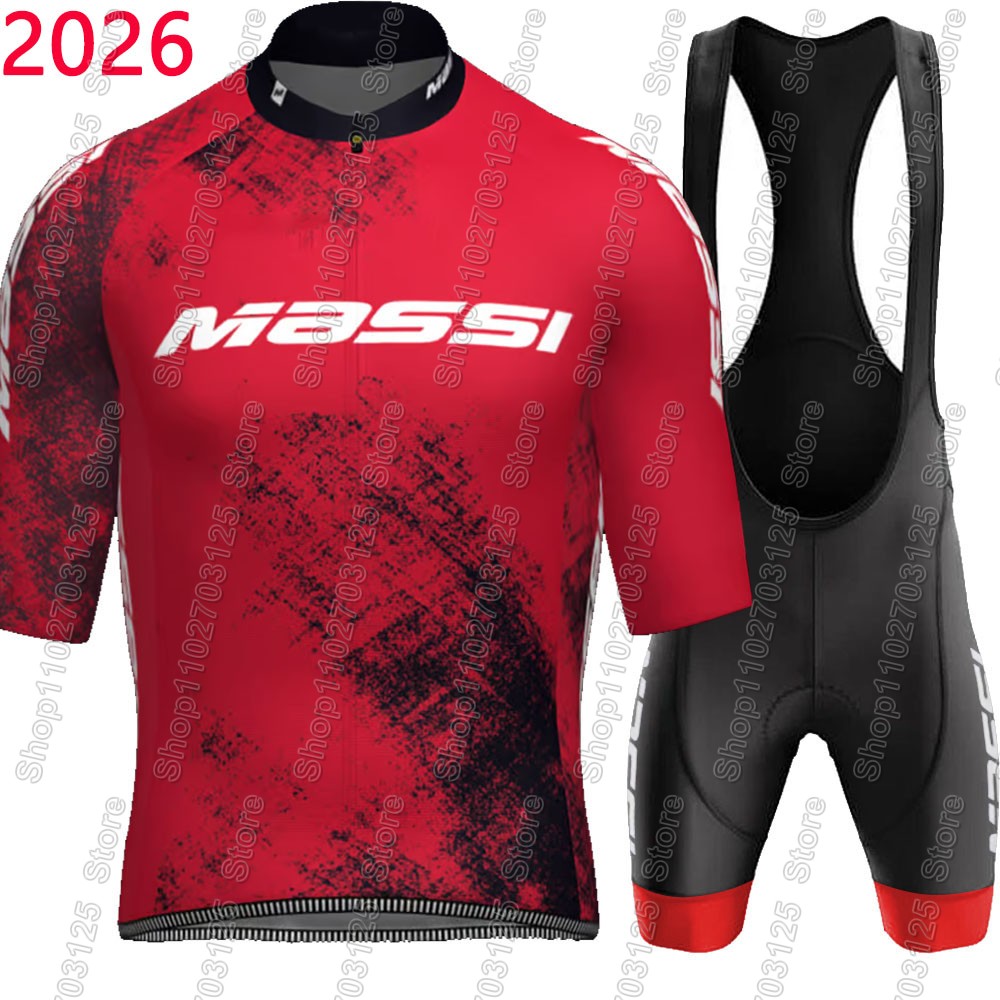 Summer Clothing In Spanish - Massi 2026 Team Wielertrui Set Spaanse