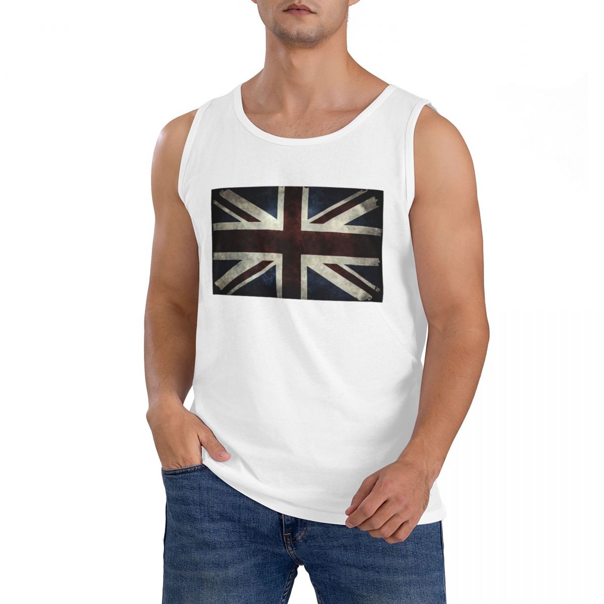 Summer Clothing Uk Men - 100% katoen Union Jack vlag van