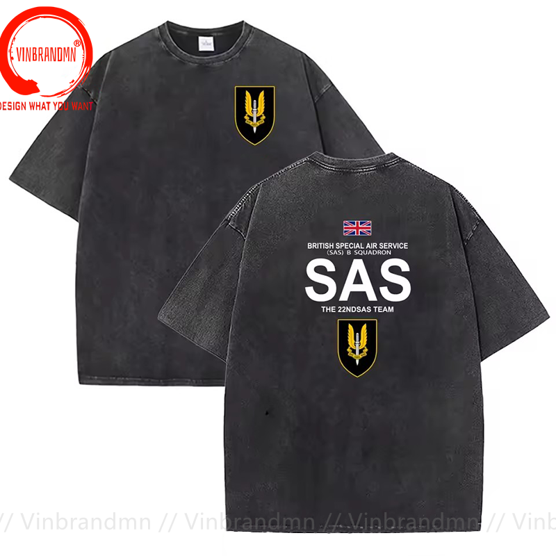 Summer Clothing Uk Men - Vintage gewassen katoenen T-shirt grappige ontwerper