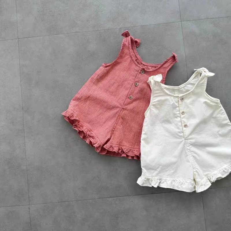 Summer Clothing Baby - HY2831 Zomerrompertje voor meisjes met overslag