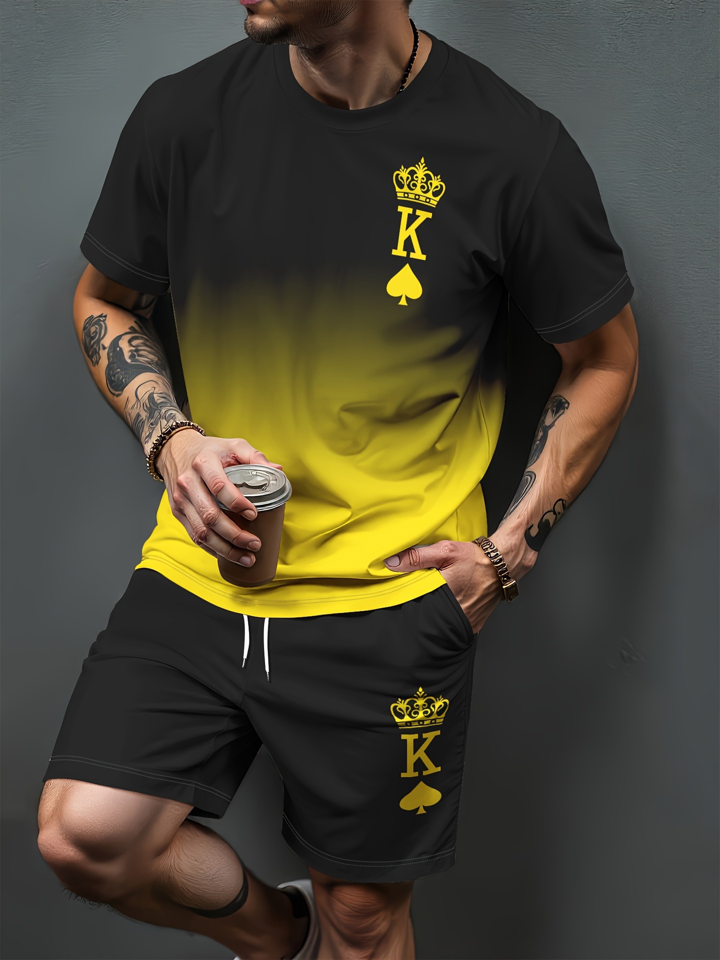 Gradiënt Letter Patroon 3D Pri - Summer Clothing Cheap recensie en prijs