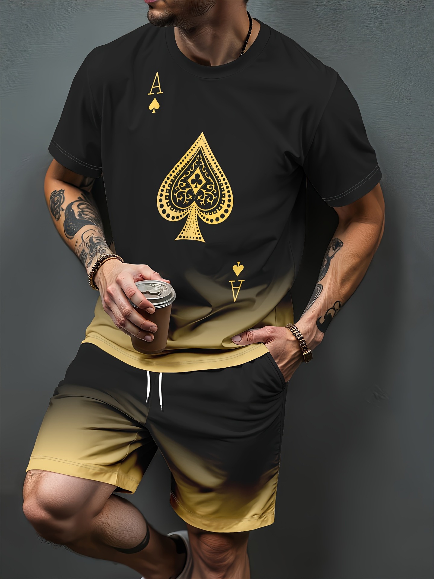 Gradiënt Letter Patroon 3D Pri - Summer Clothing Cheap recensie en prijs