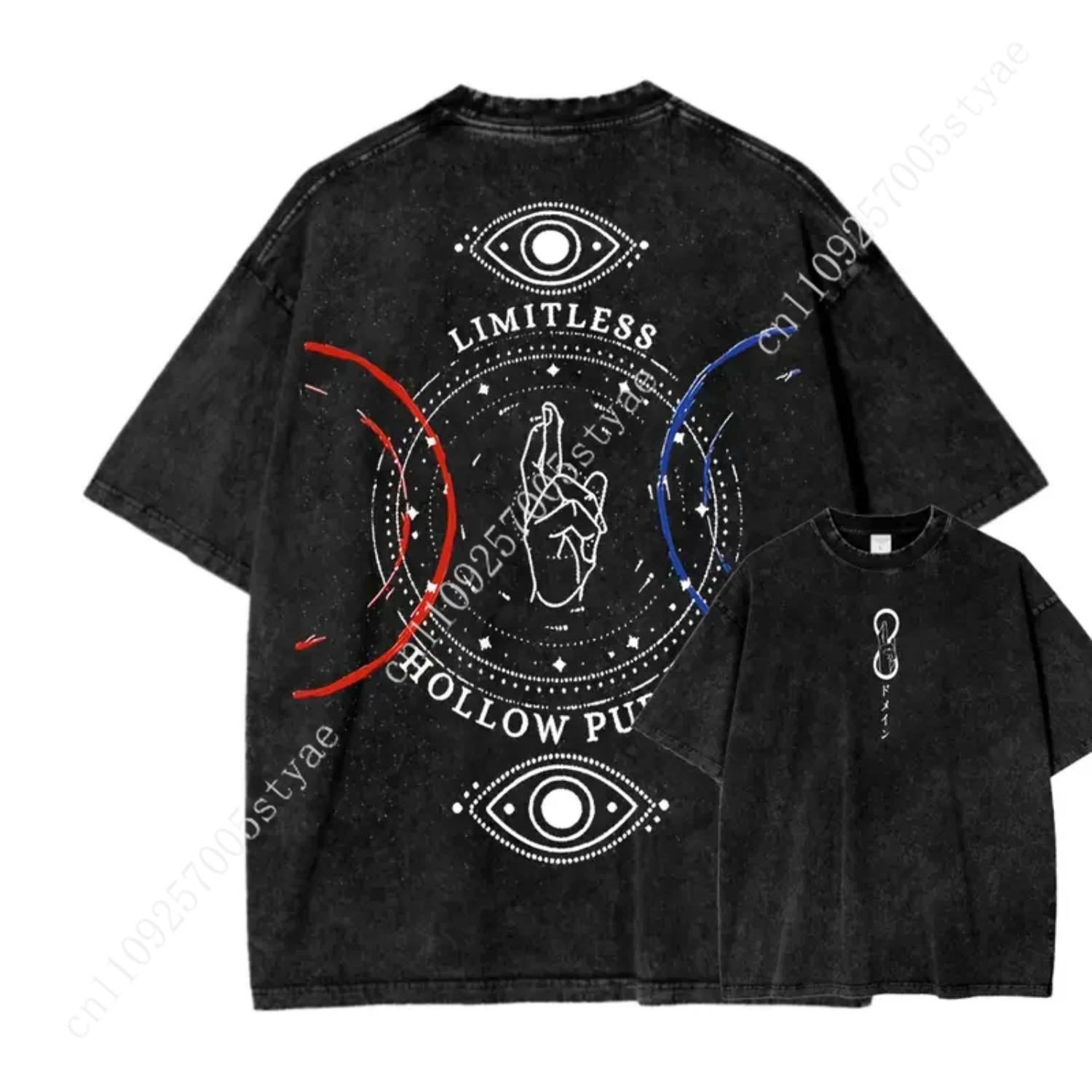 Anime Gojo Satoru Print T-shir - Summer Clothing Vintage recensie en prijs