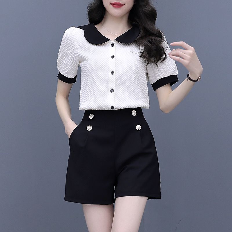 Contrasterende kleur knop kort - Summer Clothing Trends 2025 Women'S recensie en prijs