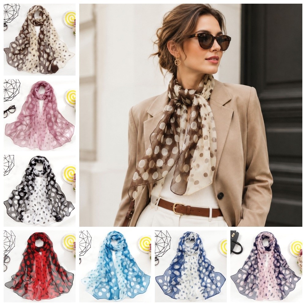 Mode 160CM Polka Dot Sjaal Zon - Summer Clothing Wraps recensie en prijs
