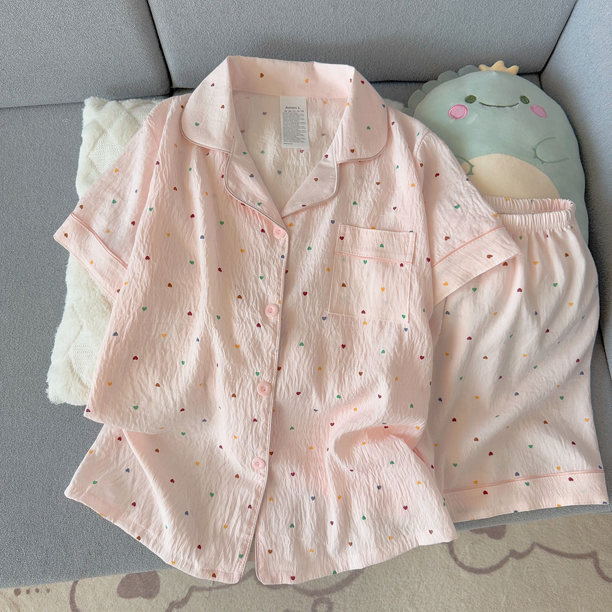 Dames bedrukte katoenen pyjama - Summer Clothing Cheap recensie en prijs